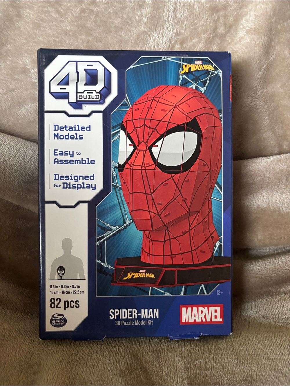 Marvel Spider-Man Bust Puzzle Kit - Red, Black, White, Blue NEW SEALED